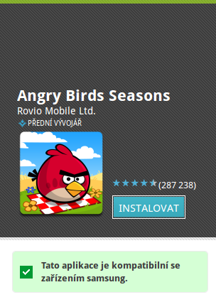 android market - angry birds
