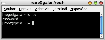 root terminal in mandriva linux