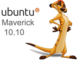 ubuntu maverick meerkat logo